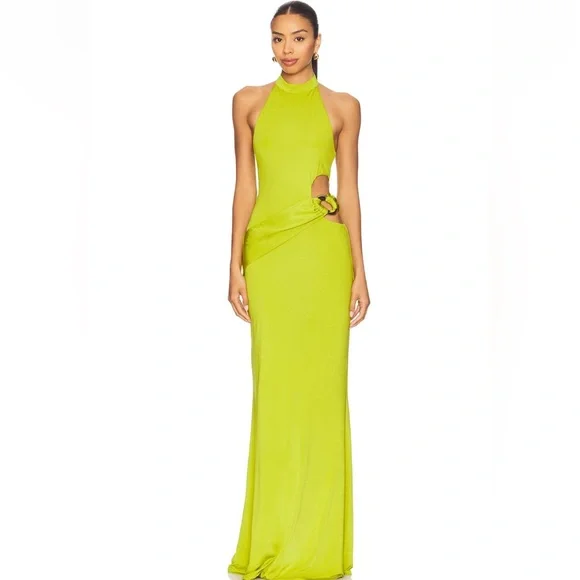 NBD (REVOLVE) The Evanna Gown in green (Wedding guest dress) - Picture 2 of 7